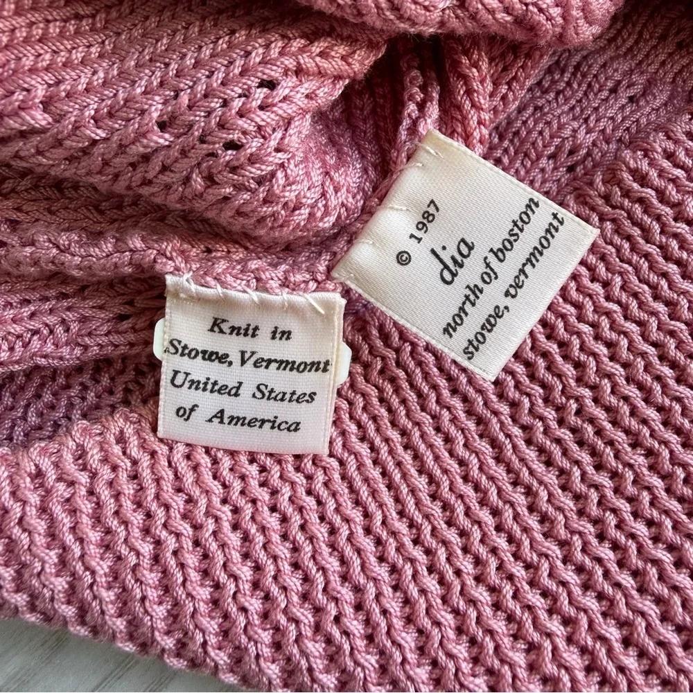 Día North Of Boston 1987 Vintage Cardigan With Teapots & Teacups Buttons - Picture 6 of 10